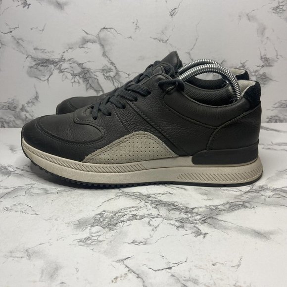 Everlane The Trainer Women 8.5 Gray Leather Casual Sneaker Everyday Shoe Lace Up - Picture 3 of 8